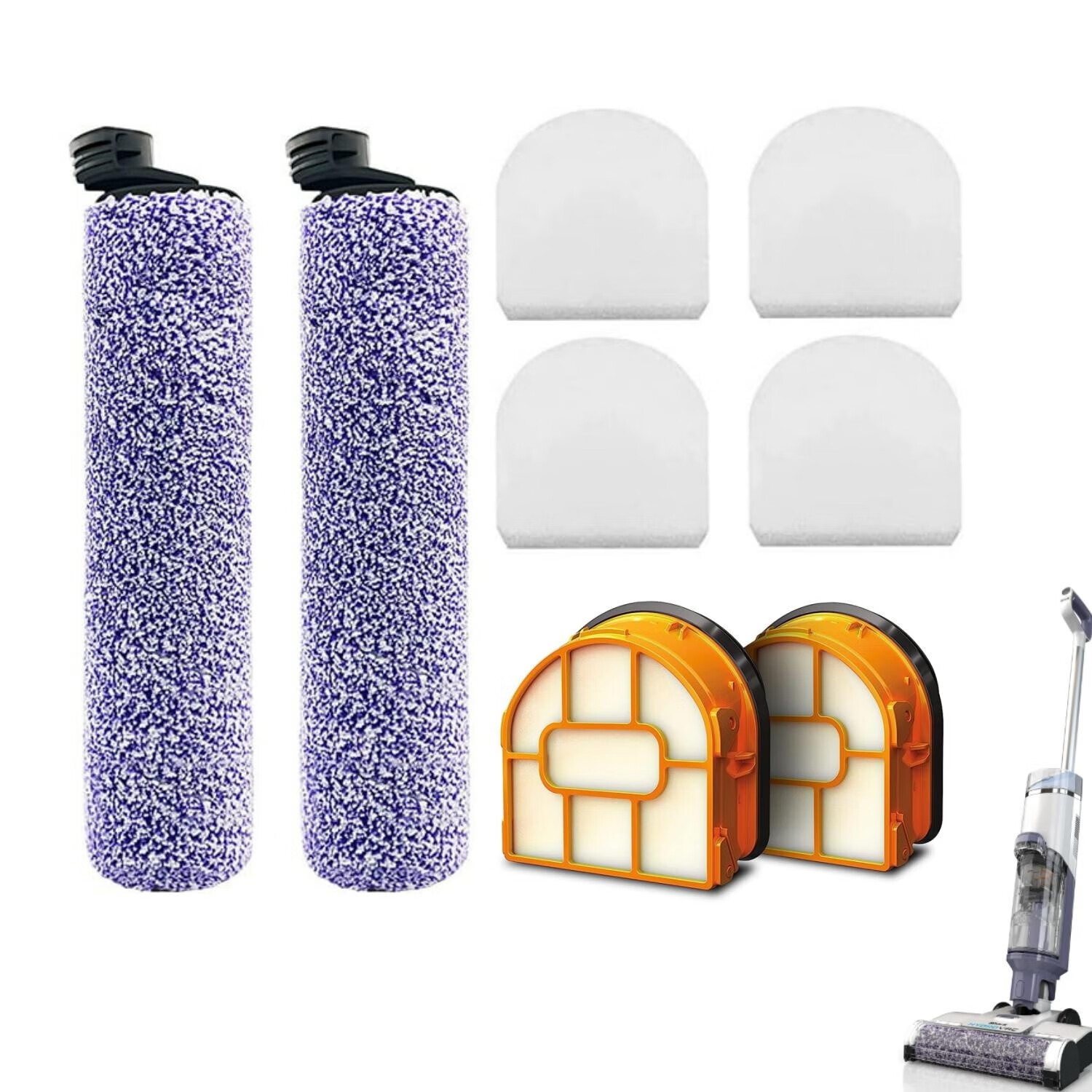 Replacement Brush Rollers & Filter Sets For Shark Shark HydroVac