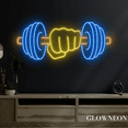 thumbnail image 3 of Glowneon Hand Lifts Weight Neon Sign, Weightlifting ?Room Led Decor, 3 of 4