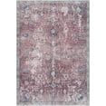 thumbnail image 2 of Hauteloom Holli Hallway, Kitchen Machine Washable Runner Rug - Traditional, Vintage - Burgundy, Pale Pink, Olive - 2'7" x 7'3", 2 of 19