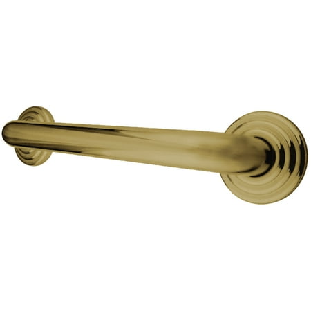 Kingston Brass DR314162 Restoration 16-Inch Decorative 1-1/4-Inch OD Grab Bar, Polished Brass