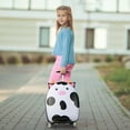 thumbnail image 2 of Costway Kids Rolling Luggage 16'' Hard Shell Carry On Travel Suitcase with Flashing Wheels, 2 of 10