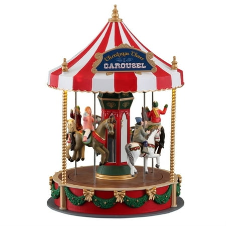 

Lemax Village Collection Christmas Cheer Carousel B/O #14821