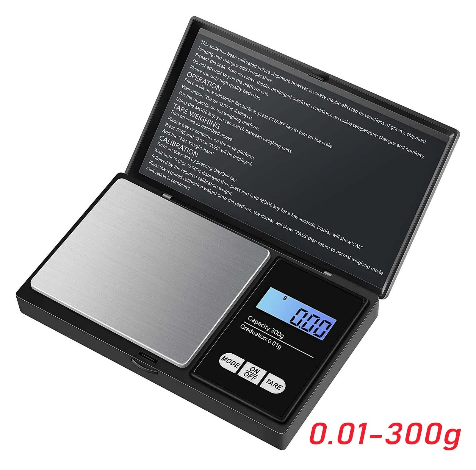 Jewelry Mini Stainless Steel Electronic Scale Digital Pocket Scale, Gold Gram Balance Weight Scale Portable Pocket Scale - High Precision