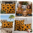 thumbnail image 5 of Halloween Outdoor Waterproof Pillow Covers, Orange Black Animal Crow Fall Holiday Decorative Rectangle Throw Pillowcase Sofa Cushion Sham for Patio/Couch/Chair, 20"x12" 2 Pack, 5 of 8