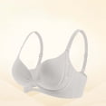 thumbnail image 2 of CFLVAEK Bras for Women No Underwire Full Coverage Everyday Bra Comfort Push Up T Shirts Bralettes Adjustable Straps Bras Gray S, 2 of 6