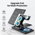 thumbnail image 3 of 3-in-1 Wireless Charger Station for iPhone 17/16/15/14/13/12/Pro Max, Apple Watch Ultra 11/10/9/8/7/SE/6/5/4/3/2/1 & AirPods 4/3/Pro Samsung S24/S23/S22 Foldable Fast Charging Dock, 3 of 9