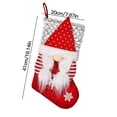 thumbnail image 2 of CuiLiyq Christmas Stockings with Cute 3D Plush Swedish Gnome Holding Gift Box, Xmas Hanging Stockings Christmas Decorations for Family Holiday Fireplace Party Decor (Red), 2 of 2