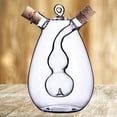 thumbnail image 5 of HomeLife Anti-leak Oil Pot Glass Condiment Cruet Bottles Double Pourer Spout Stoppers for Cooking, 5 of 9