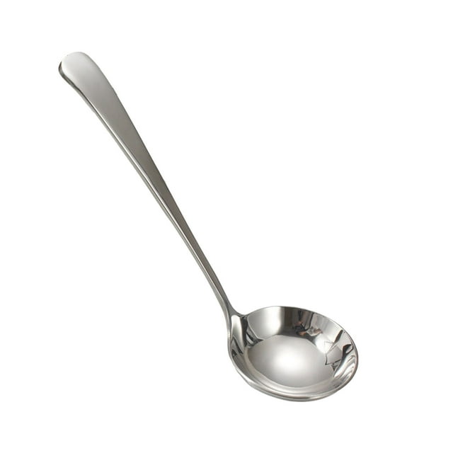 Cooking Utensils Stainless Steel Silver Soup Serving Spoon for Soups and Stews Dishwasher Kitchen Tool