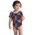 thumbnail image 2 of Yiaed Geometric Elements Print Infant Climbing Short Sleeve Onesie One-Piece Baby Bodysuit Clothes 0-12 Months -6 Months, 2 of 6