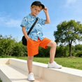 thumbnail image 5 of Dailycode Small Short Sleeve Button Down Shirts Cute Dolphins and Seaweed Casual Shirt 3-10 Years, 5 of 9