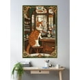 thumbnail image 2 of Coffee Cat Poster Wall Art, Modern Wall Decor For Living Room Bedroom, 8x12 UNFRAMED, 2 of 3