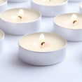 thumbnail image 2 of DecorRack 30 Pack Gardenia Scented Tea Lights, Long Burning Small Candles for Home Decor, Aromatherapy, Spa, Weddings and Parties, 2 of 5