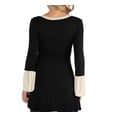 thumbnail image 3 of Swing High Low Bell Sleeve Maternity Tunic Top Black L, 3 of 3