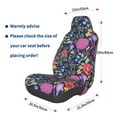 thumbnail image 3 of Wukai Floral Full Set Car Seat Covers with Soft Padding Universal Auto Front Seats Protector and Cushion Mat, 3 of 5