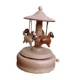thumbnail image 3 of Almencla Music Box Carousel Ornaments Birthday Lovely Gift Clockwork Toy Kids Wooden Toys Home Decor for Friends Girlfriend Kids Family XL0005, 3 of 8