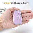 thumbnail image 3 of OFFCURVE for Toyota Key Fob Cover,Special Soft TPU Key Case Protector Compatible with 2018-2024 RAV4 Camry Avalon Corolla Highlander C-HR Prius(only for Keyless go),Purple Sliver, 3 of 7