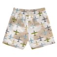 thumbnail image 7 of FORMRS Boys Swim Trunks Quick Dry Mesh Lining Beach Boardshorts, Sizes XS-XL, Colorful Airplanes Pattern, 7 of 7