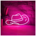thumbnail image 1 of Letrero De Neón Con Forma Sombrero Vaquero Para Dormitorio, Estilo Del Oeste, Decoración Pared Para El Hogar, Bar, Luz LED, Cumpleaños 40x21cm, 1 of 6