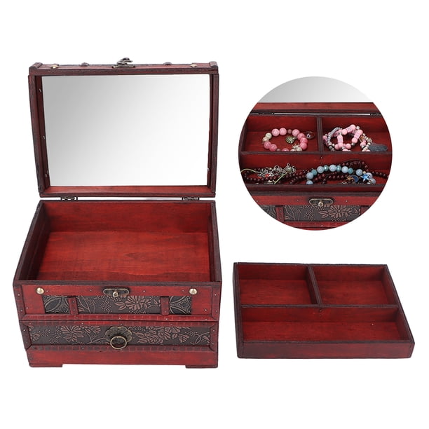Jewelry Box, Lightweight Vintage Jewelry Box Grape Pattern