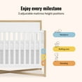 thumbnail image 6 of Dream On Me Owen 5-in-1 Convertible Crib, Greenguard Gold & JPMA Certified, Converts from Baby Crib to Toddler Bed, Kids Bed and Full Size Bed, Vintage White Oak, 6 of 8