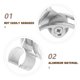 thumbnail image 5 of Soporte de ducha de pared ajustable para baño, soporte giratorio para cabezal de ducha, fácil instalación para cabezales de ducha de mano., 5 of 7