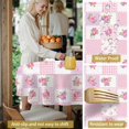 thumbnail image 5 of Pioneer Flower Floral Print Pattern Round Tablecloth 60 X 60 Inch, Wrinkle Resistant Wipeable Table Cloth for Kitchen Dining Picnic Patio Party, 5 of 6