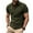Green, variant on AJZIOJIRO Men's Summer Lapel Cotton Shirt Tops Short Sleeve Pullover T-Shirts S-3XL Casual Tees Shirts