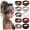 B, variant on 10 Pack Extra Wide Headbands for Women Large Turban Headband Boho Head Wrap Elastic Hairbands Hair Twisted Knot Hair Accessories