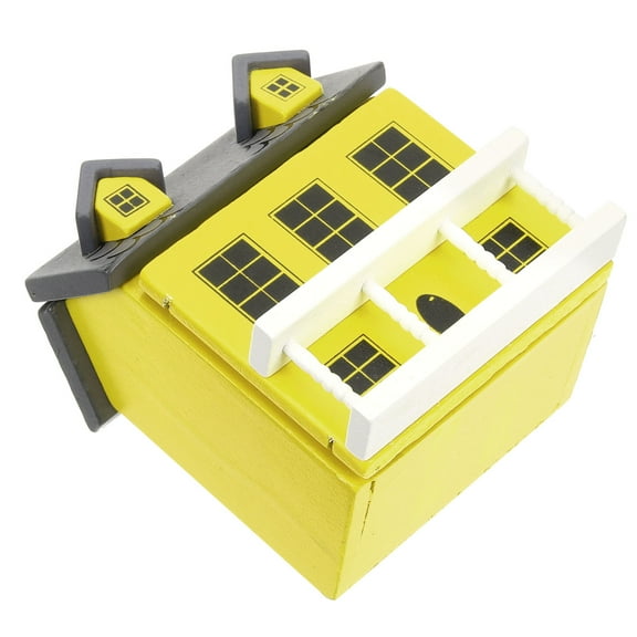 HONMEET House Model Miniature House Wood Desktop Decoration 1Pack