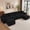 Black, variant on Daeorio 112" Modular Sectional Cloud Couch,Velvet Upholstered Sofa Boneless Modern Comfy No Assembly Required Deep Seat Loveseat Sofa for Living Room,Bedroom,Apartment(Gray,L-Shaped)