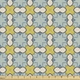 thumbnail image 1 of Abstract Fabric by the Yard Upholstery, Tile Like Vintage Motif Continuous Pattern, Decorative Fabric for DIY and Home Accents, Seafoam Yellow Green by Ambesonne, 1 of 5