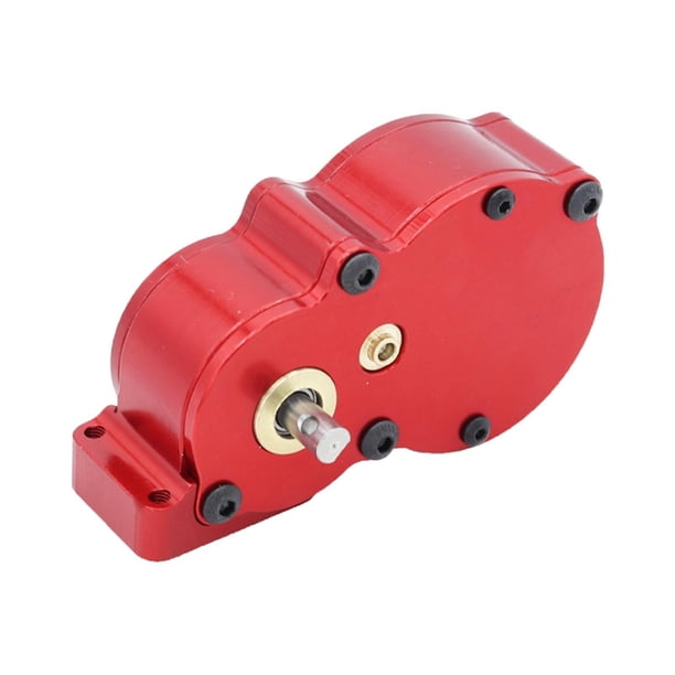 Vogacara Gear Case para Axial SCX10 1/10 Scale RC Crawler Car Upgrade Parts Kits de construcción modelo Rojo