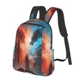 thumbnail image 2 of Daiia Red And Blue Sky Dragon School Backpack for Men and Women Lightweight Backpack Durable Backpack Water-Resistant,Travel,Work Bag, 2 of 9