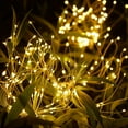 thumbnail image 2 of Solar Lights Outdoor, EpicGadget 105 LED Solar Lights String Lights for Garden Decoration Waterproof Fireworks Lighting DIY Light Outdoor Christmas Lamp - Warm White (2 Pieces), 2 of 6
