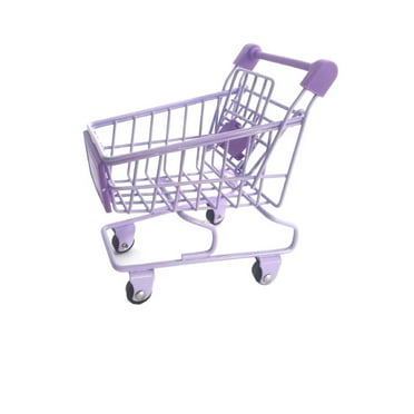 BERTDOMD Mini Shopping Cart Toy Child Shopping Cart Toy Handcart Modeling Decor Small Supermarket Cart Small Shopping Cart Toy Miniature Supermarket Cart