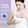 thumbnail image 7 of Breast Ice Pack 2 Pack Gel Ice Pack for Breast Surgery, Reusable Nursing Ice Pack Hot or Cold Therapy Breast Pad for Breastfeeding, Engorgement Relief (Purple), 7 of 7
