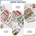 thumbnail image 6 of FORMRS Boys Pajama Pants with Pockets Size 11-12Y Kids Lounge Sleep Bottoms, Red Christmas House, 6 of 8