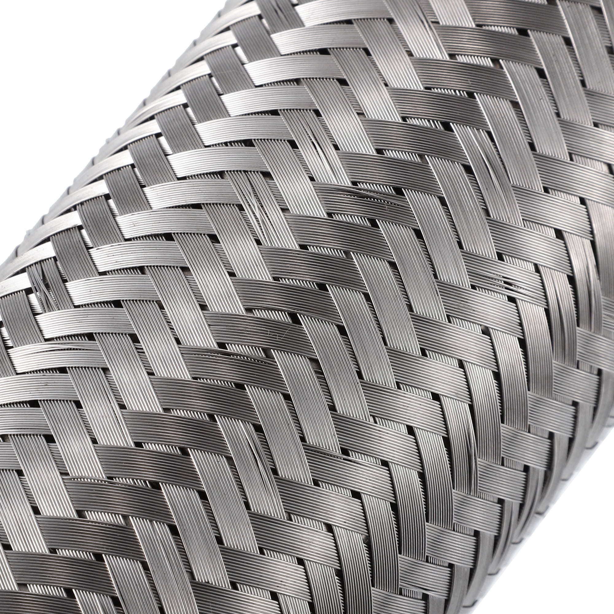 1 Pcs 2.25"x8"x12" Car Exhaust Flex Pipe with Welding Extension Pipe Stainless Steel Silver Tone