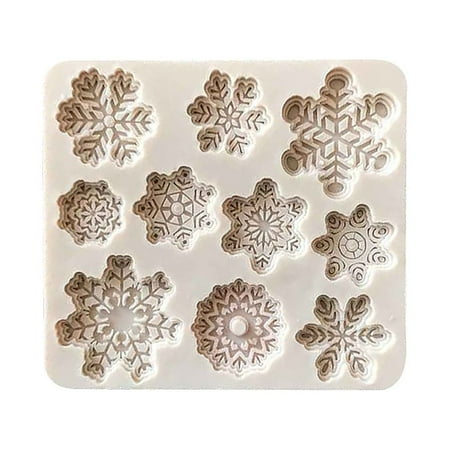

Uanit Christmas Size Snowflake Silicone Cake Mold Baking Diy Shape Molds Xmas Forms Mould