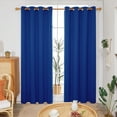 thumbnail image 1 of Deconovo Solid Grommet Blackout Curtains, Room Darkening for Bedroom 52" x 63", Royal Blue, 2 Panels, 1 of 6