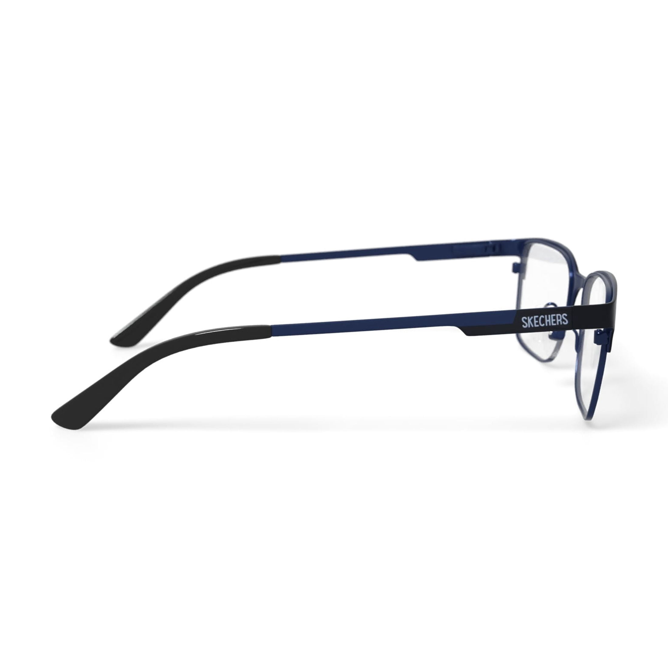 Skechers Youth SE1203-1 Browline Prescription Eyeglasses with Case, Matte Black