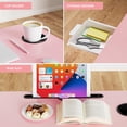 thumbnail image 4 of VINAUO Foldable Lap Desk ,23.6" Tv Tray ,Laptop Bed Table with iPad Slots,Cup Holder and Drawer,Lap Table for Couch, Pink, 4 of 11