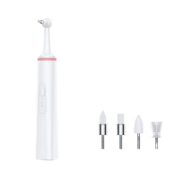 Pet Electric Toothbrush 360-degree Rotation Mouth Stain Eraser Tooth Cleaning Tool Rechargeable Tooth Polisher Oral Hygiene Device Pink
