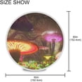 thumbnail image 4 of Coolnut Mushroom Round Tablecloth, Washable Oil Proof Table Cover for Kitchen Holiday Party Wedding Picnic Decoration, 4 of 7