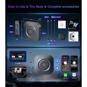 Wireless CarPlay Adapter, Wireless Android Auto Adapter with Netflix/YouTube/Miracast/World TV/Stream Media for Your Car, Magic Box CarPlay Multimedia AI Box for OEM Wired Apple CarPlay Cars