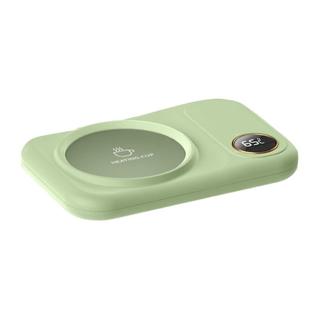 Calentador de café, calentador de té, leche, té, apagado automático, calentador de taza de agua eléctrico verde