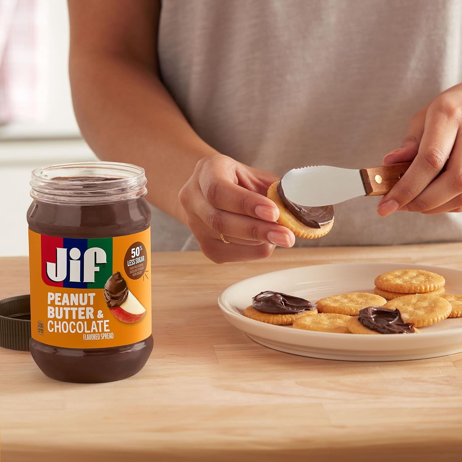 2 Pack Jif Peanut Butter & Chocolate Flavored Spread