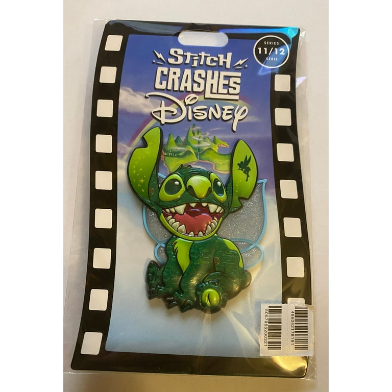 レア！Stitch CrashesDisney☆ピンバッジ全12種&ホルダー1冊 Disney Store 2021 Stitch Crashes Disney Jumbo Pin Set 1-12