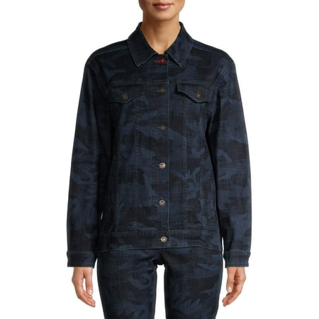 EV1 from Ellen DeGeneres Women's Oversized Camo Jean Jacket